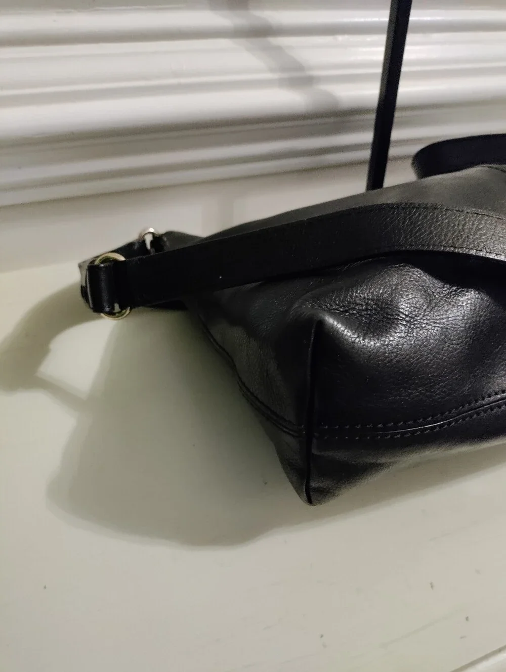 Kate Spade New York Black Leather Crossbody Shoulder Bag